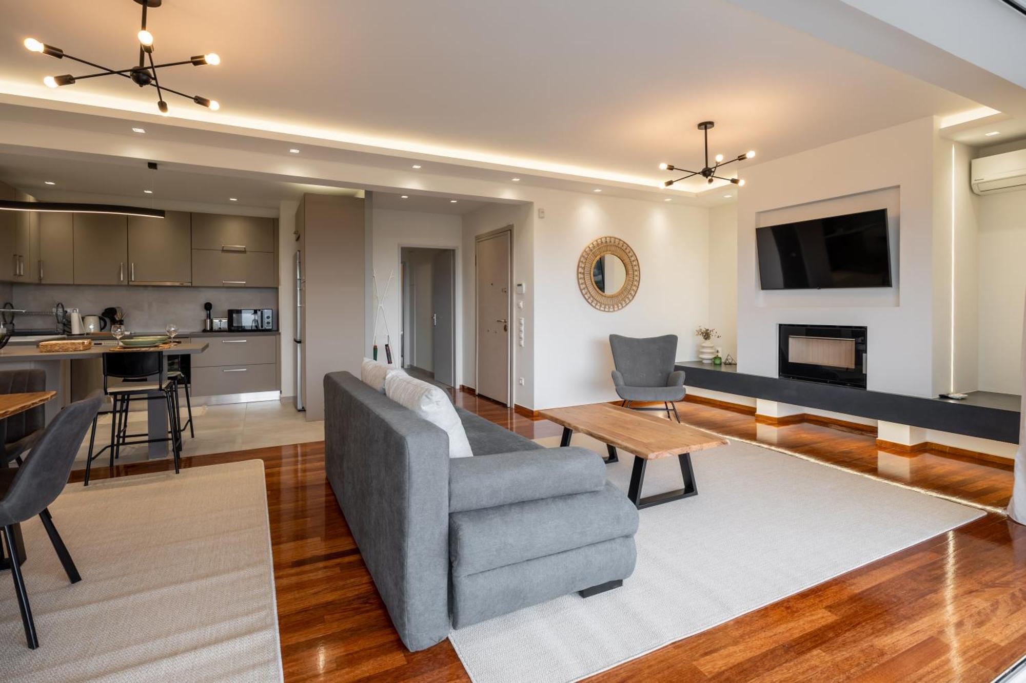 Sesilia Sea View Apartment Афины Экстерьер фото
