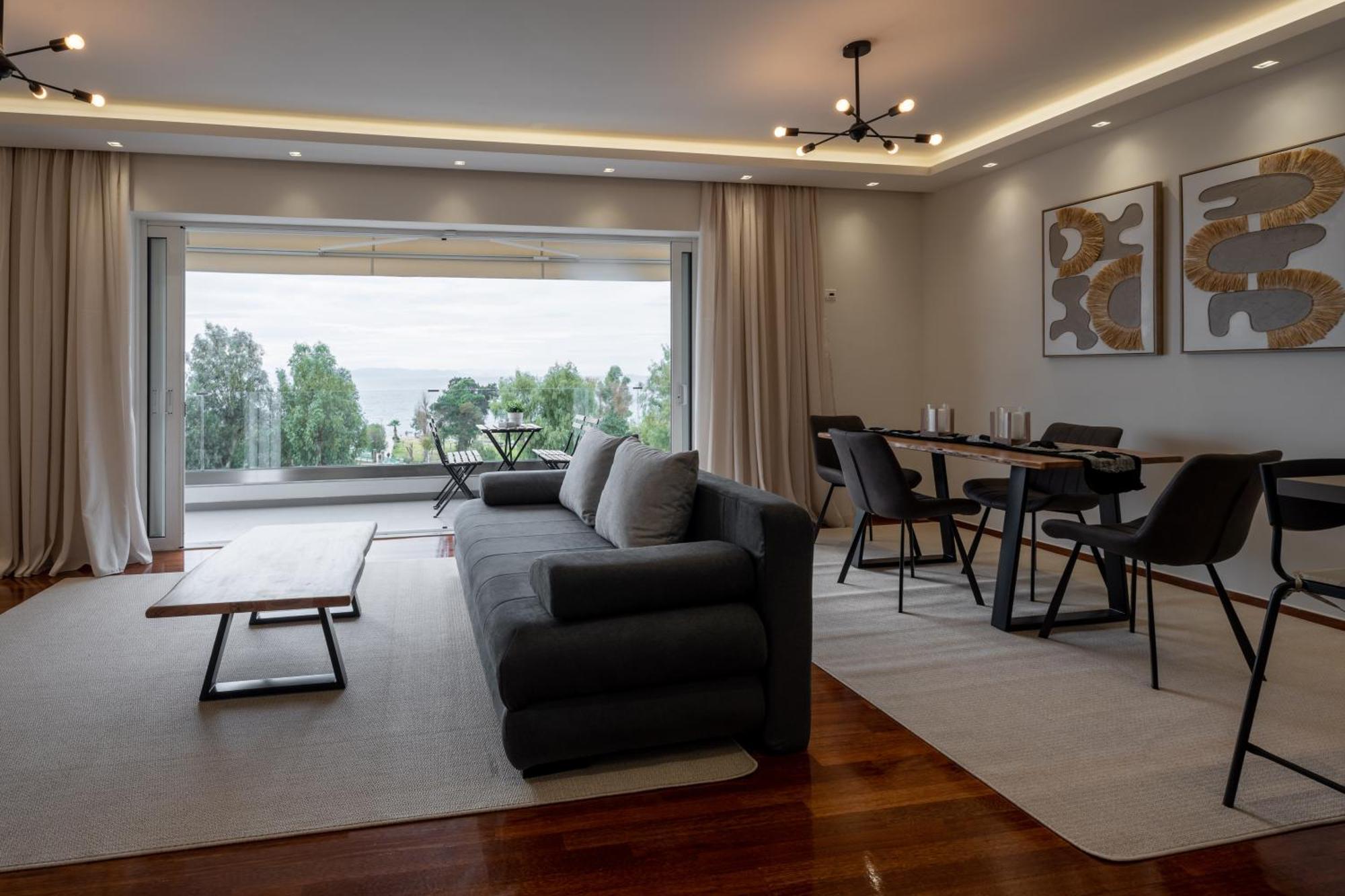 Sesilia Sea View Apartment Афины Экстерьер фото