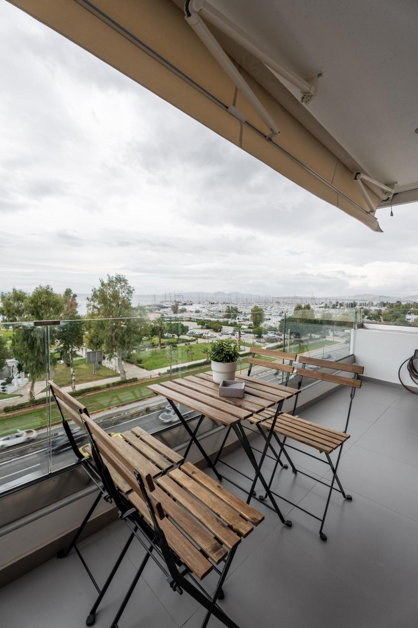 Sesilia Sea View Apartment Афины Экстерьер фото