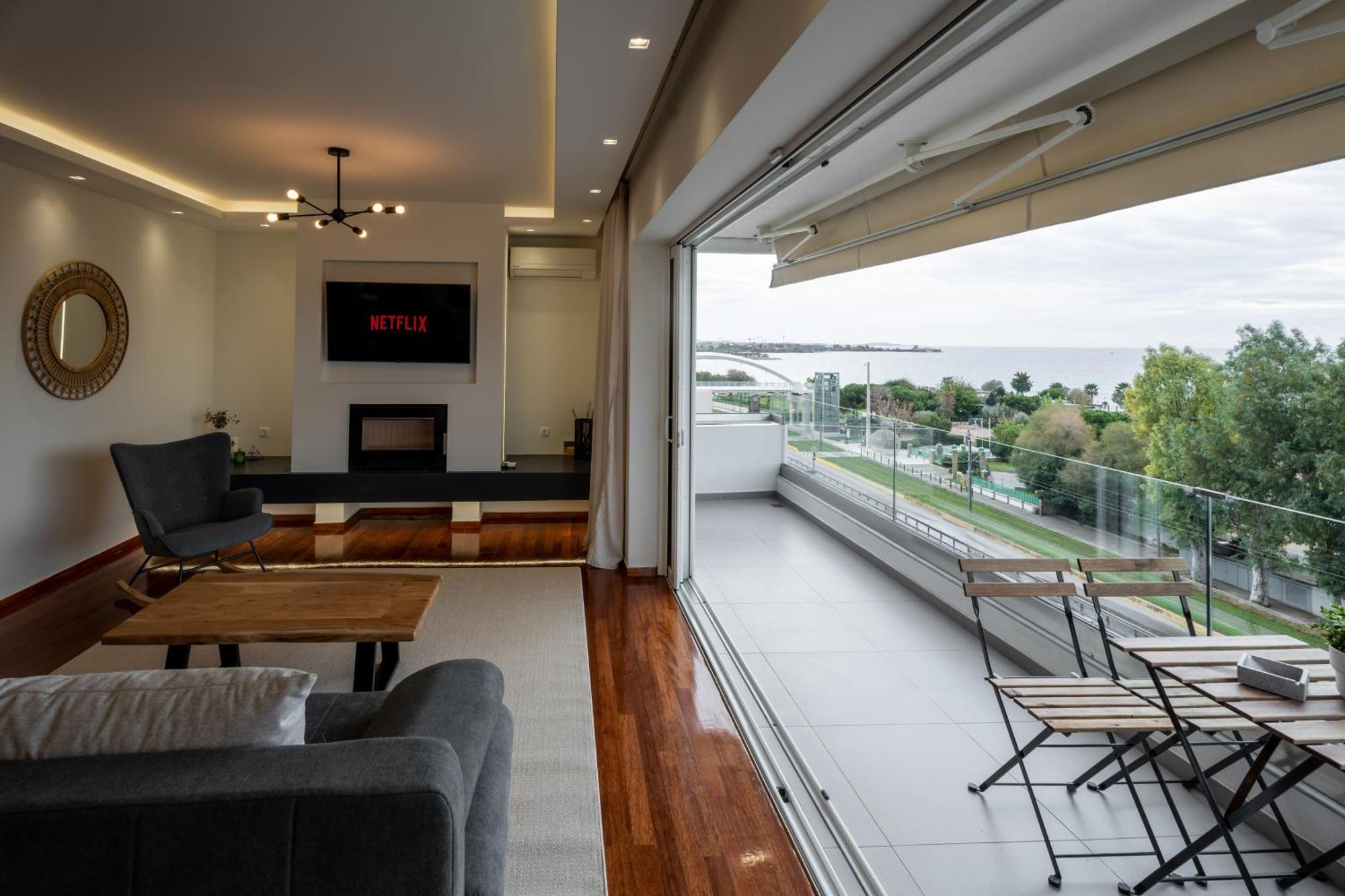 Sesilia Sea View Apartment Афины Экстерьер фото